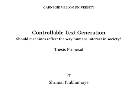 如何让机器听起来更像人?CMU博士论文探究可控文本生成